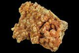 Orange Orpiment Crystals on Pyrite - Peru #89360-1